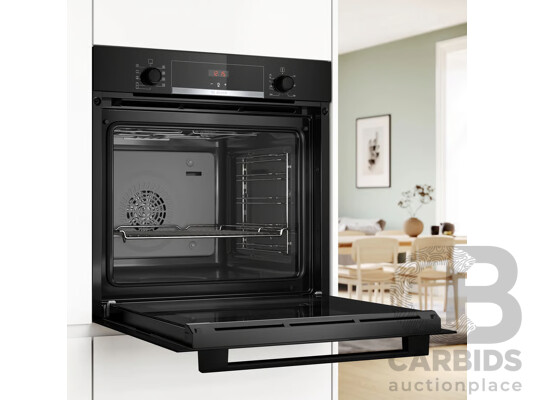 BOSCH Series 4 60cm Built-In Electric Oven (HBA534BB0A) (H: 595 X W: 594 X D: 548mm)