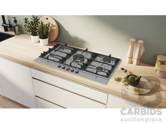 BOSCH 90cm Series 6 Natural Gas Cooktop (PCR9A5B90A)