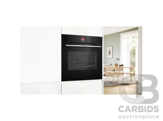 BOSCH Series 8 60cm Black Multifunction Oven (HBG7341B1A) (H: 595 X W: 594 X D: 548mm)