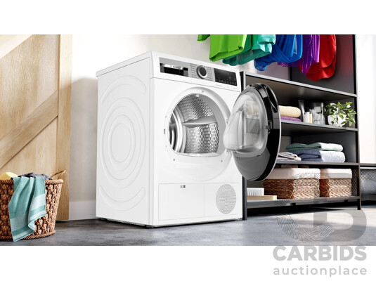 BOSCH 9kg Series 8 Heat Pump Tumble Dryer (WTW87564AU) (H 842 X W 598 X D 613mm)