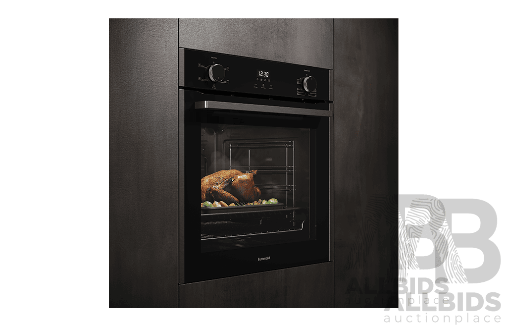 EUROMAID 60cm 5-Function Built-In Oven (EO605DTB) (H 595 X D 575 X W 594mm)