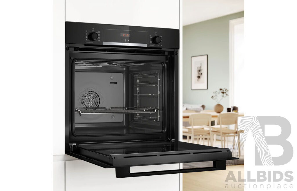 BOSCH Series 4 60cm Built-In Electric Oven (HBA534BB0A) (H: 595 X W: 594 X D: 548mm)