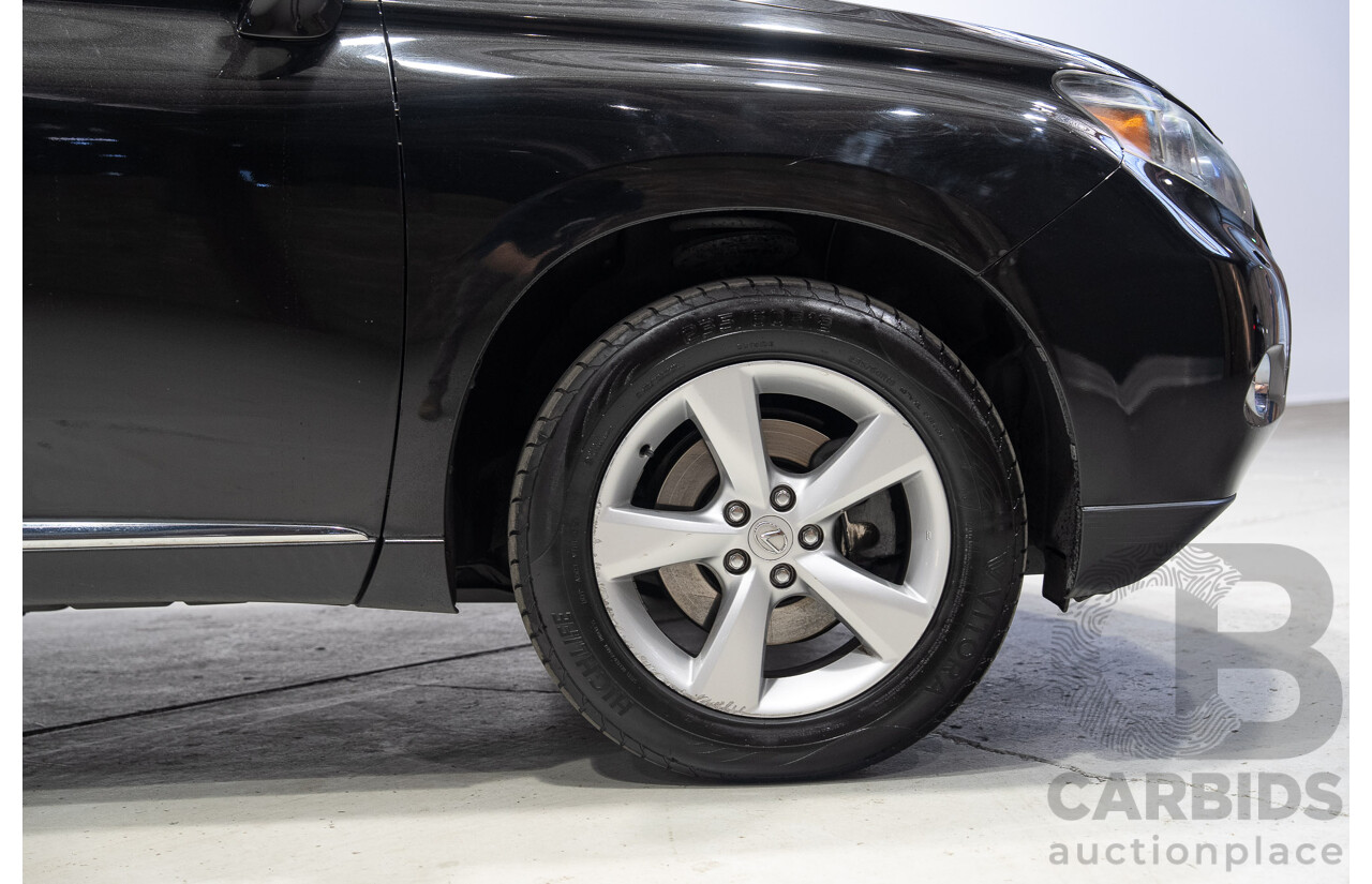 02/2011 Lexus RX450h Prestige (AWD) GYL15R 4D Wagon Black Hybrid V6 3.5L