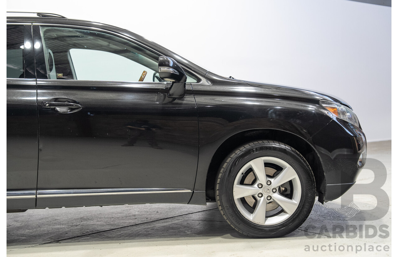 02/2011 Lexus RX450h Prestige (AWD) GYL15R 4D Wagon Black Hybrid V6 3.5L