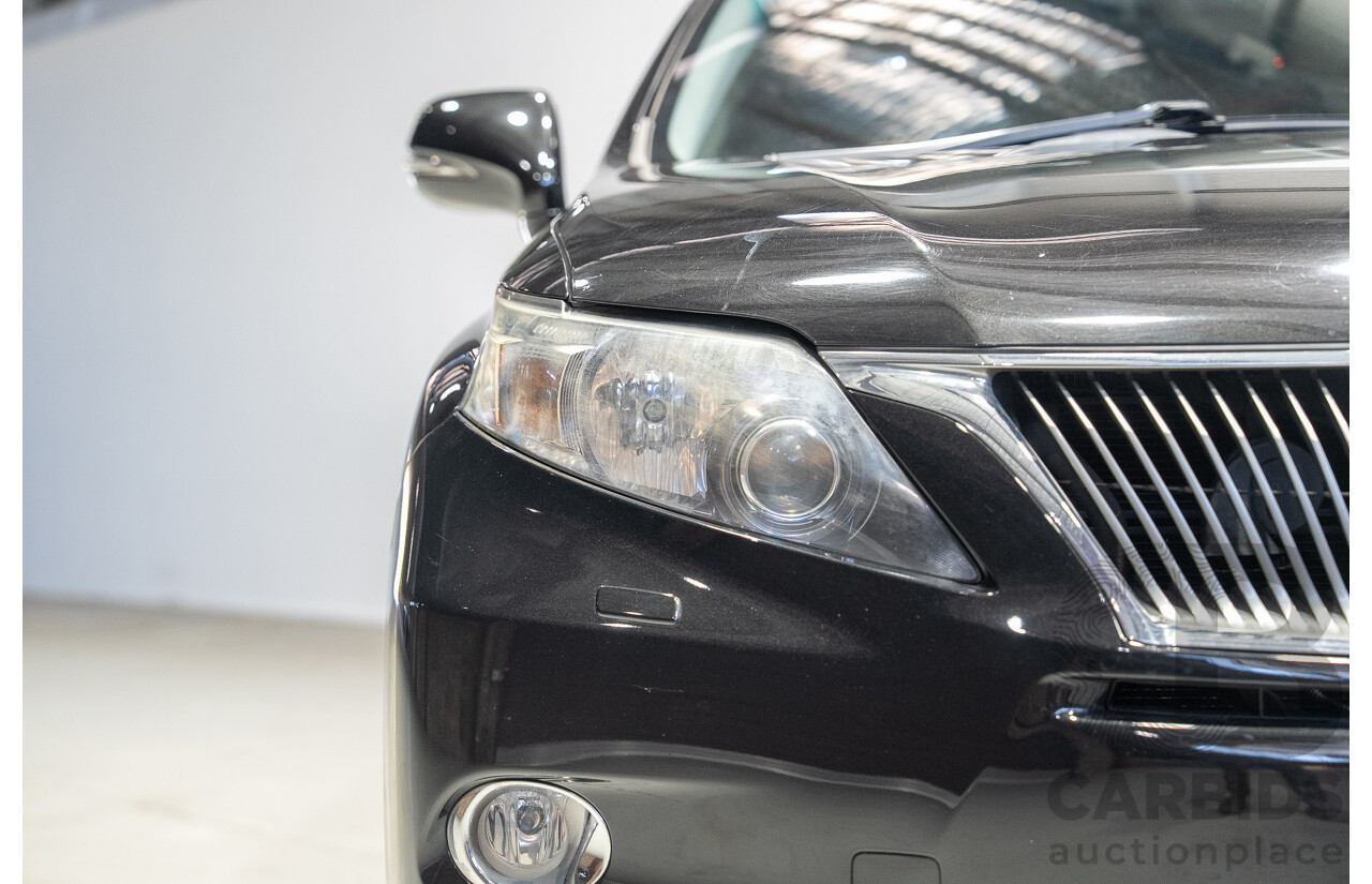 02/2011 Lexus RX450h Prestige (AWD) GYL15R 4D Wagon Black Hybrid V6 3.5L
