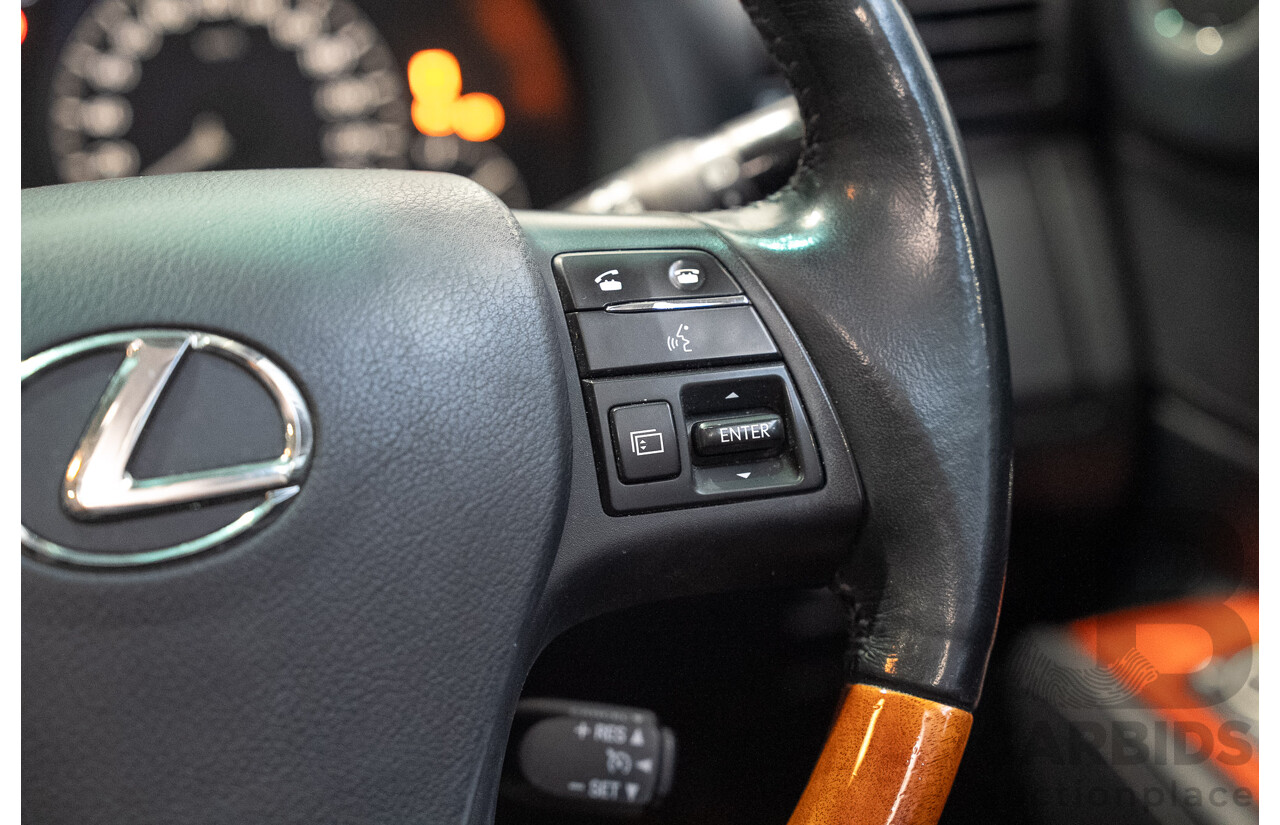 02/2011 Lexus RX450h Prestige (AWD) GYL15R 4D Wagon Black Hybrid V6 3.5L