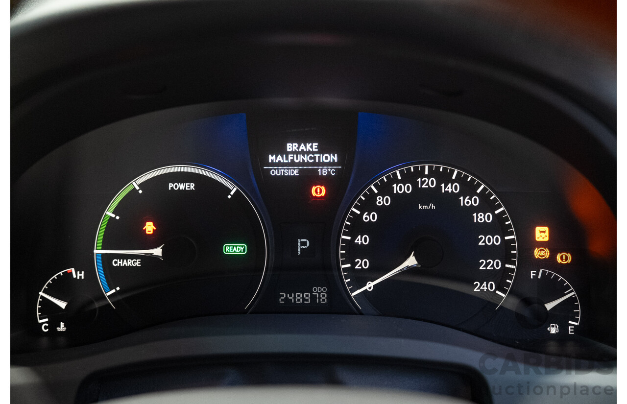 02/2011 Lexus RX450h Prestige (AWD) GYL15R 4D Wagon Black Hybrid V6 3.5L