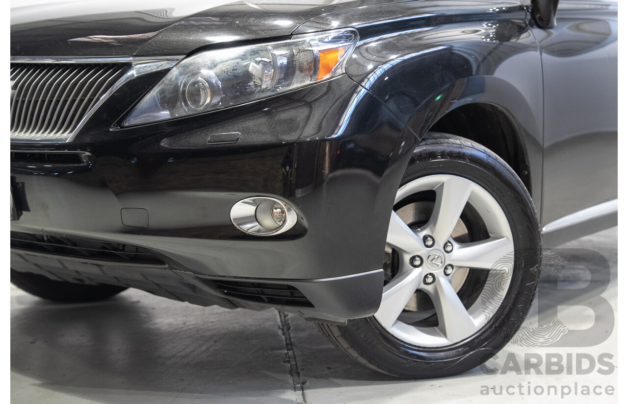 02/2011 Lexus RX450h Prestige (AWD) GYL15R 4D Wagon Black Hybrid V6 3.5L