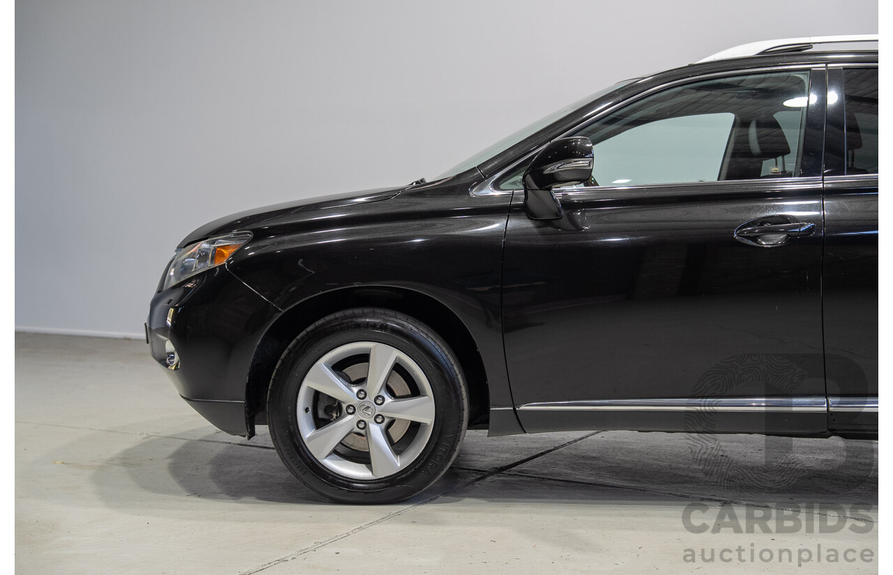 02/2011 Lexus RX450h Prestige (AWD) GYL15R 4D Wagon Black Hybrid V6 3.5L
