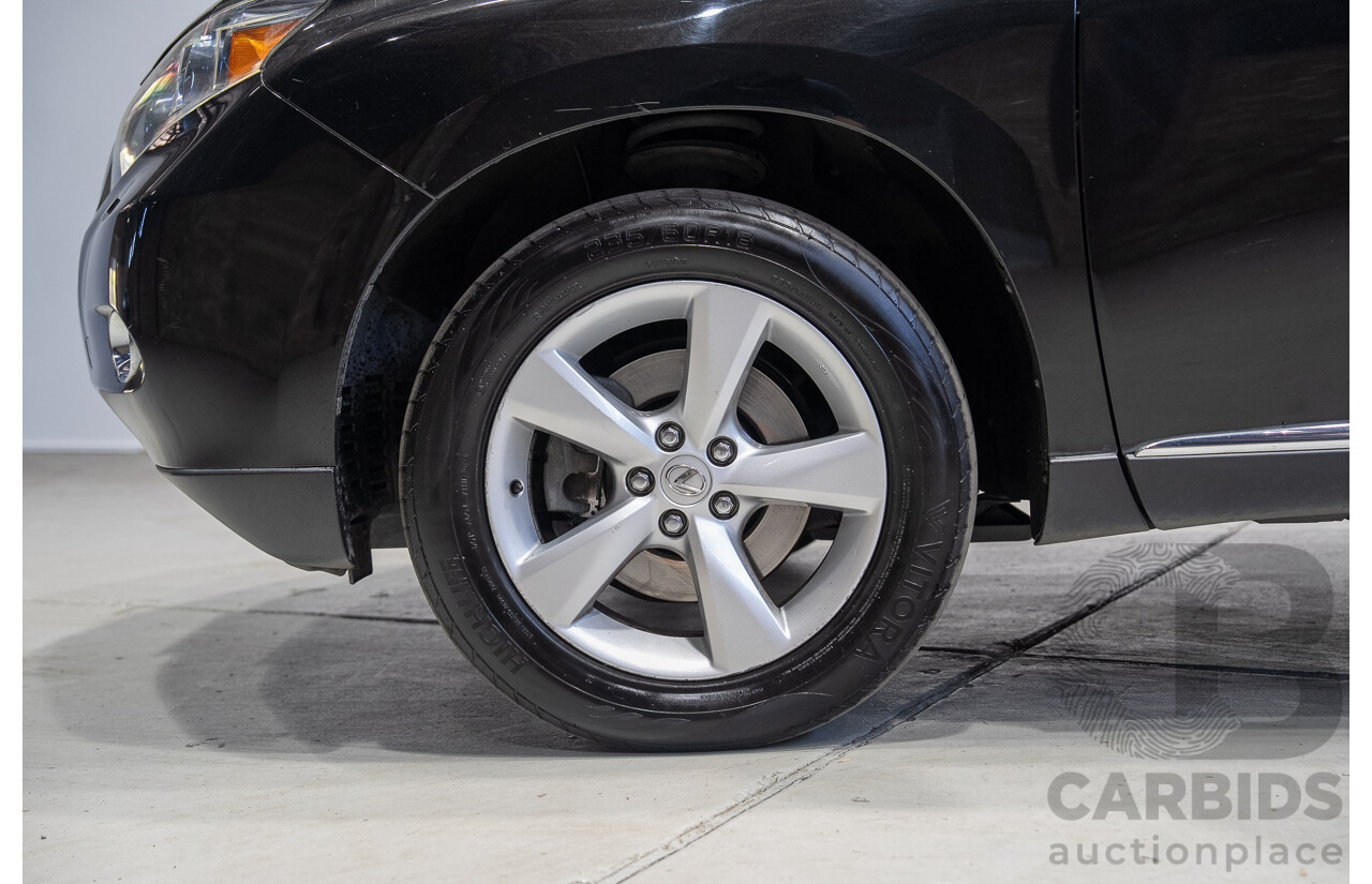 02/2011 Lexus RX450h Prestige (AWD) GYL15R 4D Wagon Black Hybrid V6 3.5L