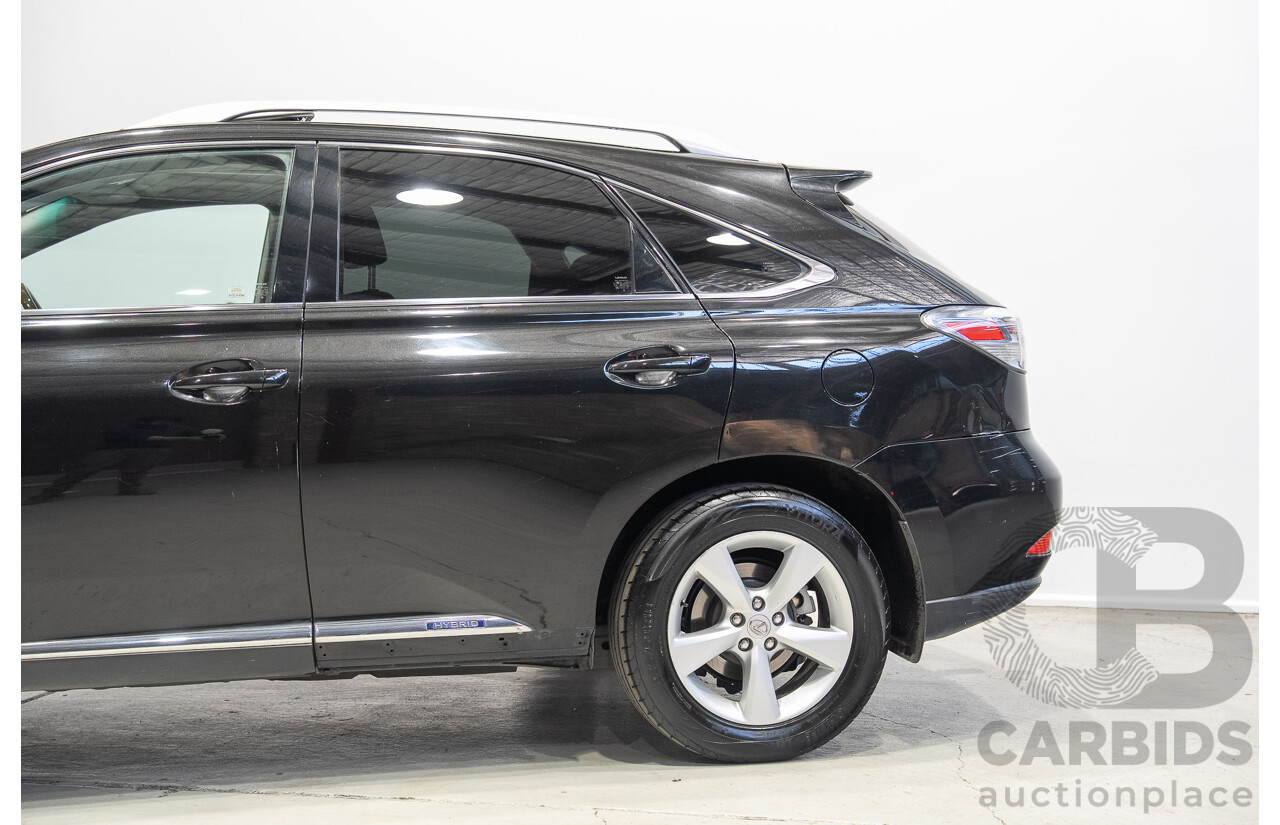 02/2011 Lexus RX450h Prestige (AWD) GYL15R 4D Wagon Black Hybrid V6 3.5L