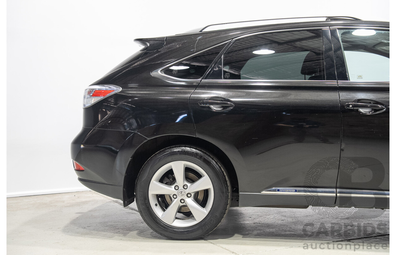 02/2011 Lexus RX450h Prestige (AWD) GYL15R 4D Wagon Black Hybrid V6 3.5L