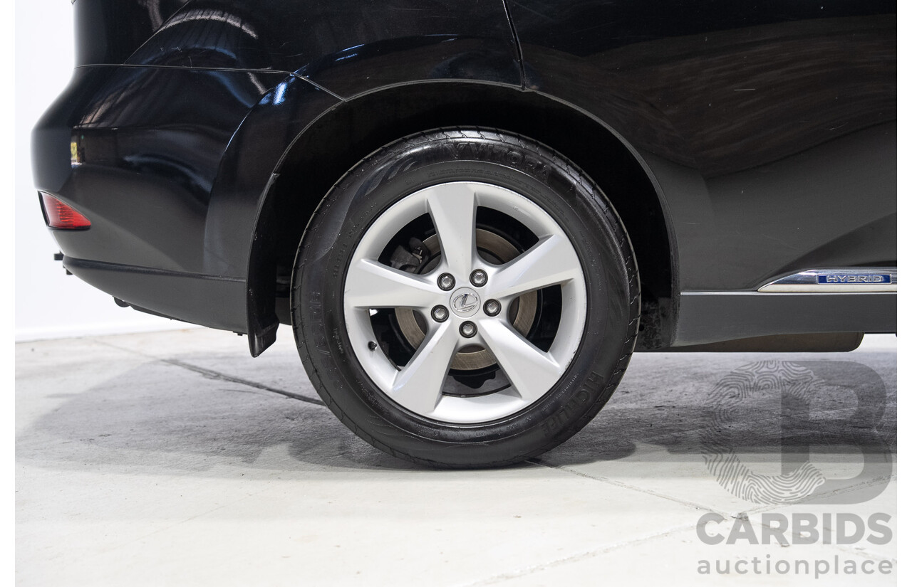 02/2011 Lexus RX450h Prestige (AWD) GYL15R 4D Wagon Black Hybrid V6 3.5L