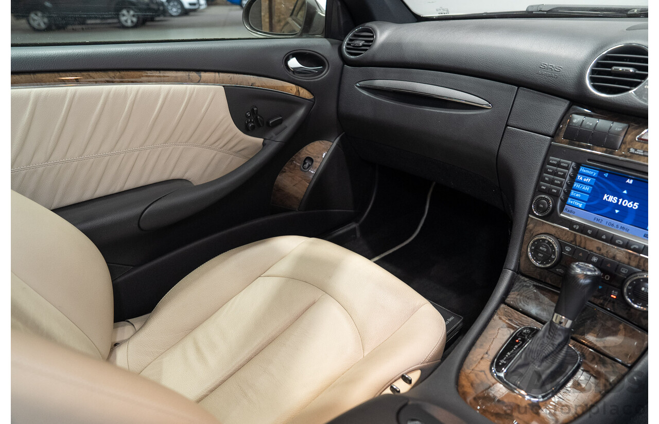 04/2008 Mercedes-Benz CLK280 Avantgarde C209 07 Upgrade 2d Coupe Grey V6 3.0L