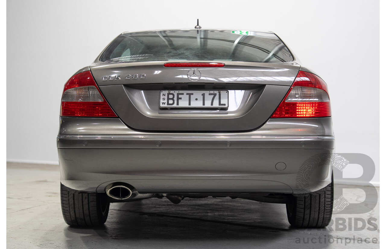 04/2008 Mercedes-Benz CLK280 Avantgarde C209 07 Upgrade 2d Coupe Grey V6 3.0L