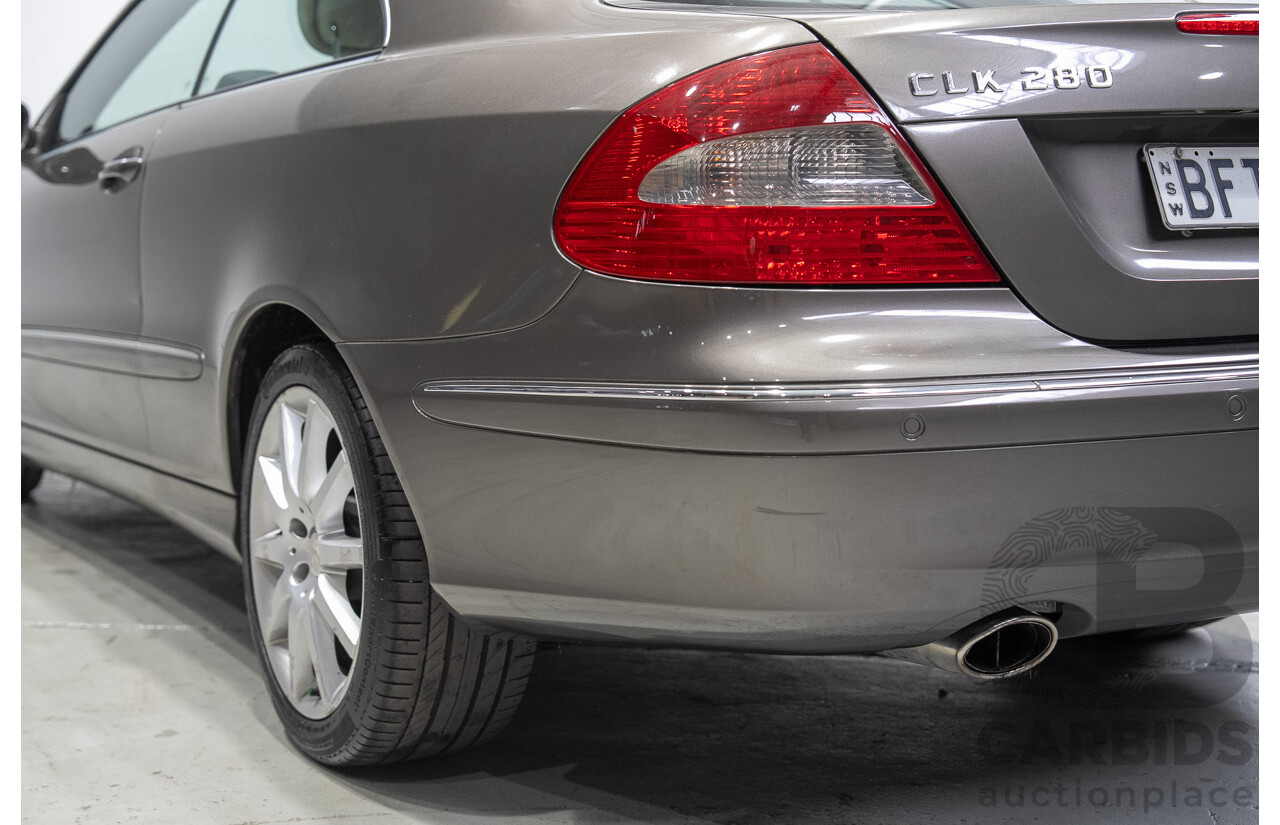 04/2008 Mercedes-Benz CLK280 Avantgarde C209 07 Upgrade 2d Coupe Grey V6 3.0L