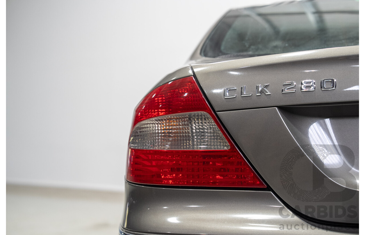 04/2008 Mercedes-Benz CLK280 Avantgarde C209 07 Upgrade 2d Coupe Grey V6 3.0L