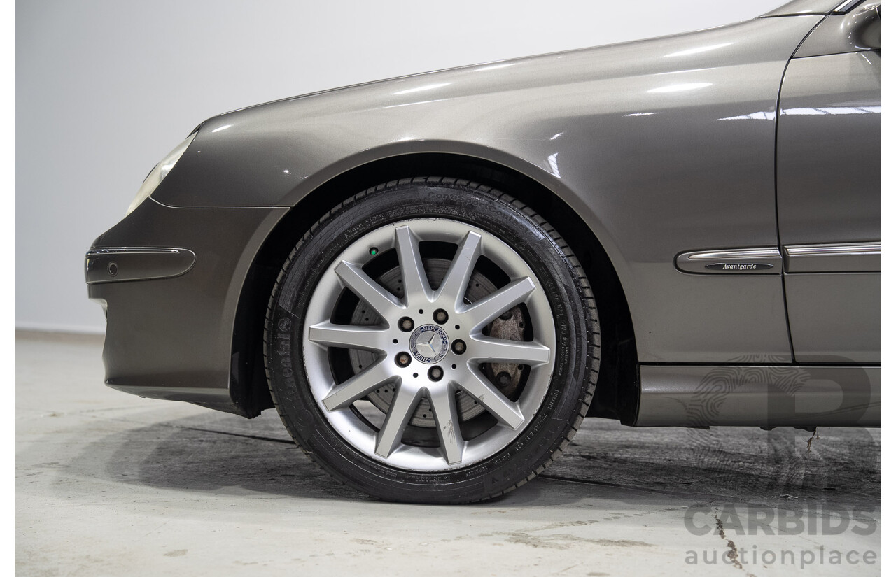 04/2008 Mercedes-Benz CLK280 Avantgarde C209 07 Upgrade 2d Coupe Grey V6 3.0L