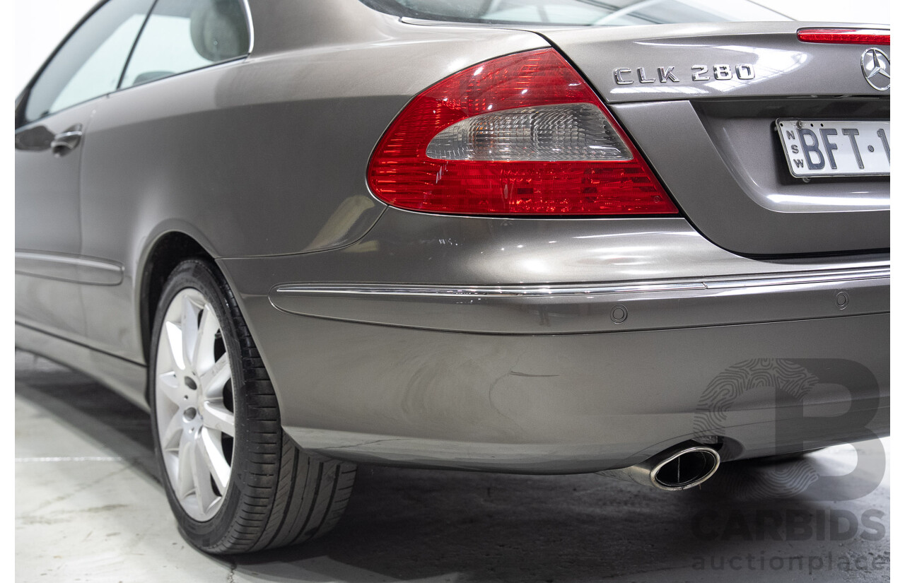 04/2008 Mercedes-Benz CLK280 Avantgarde C209 07 Upgrade 2d Coupe Grey V6 3.0L