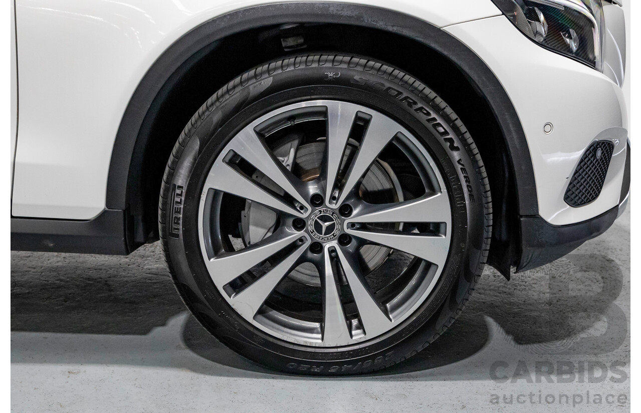 7/2018 Mercedes-Benz GLC 250d 4MATIC (AWD) X253 MY19 4d Wagon Polar White Twin Turbo Diesel 2.1L