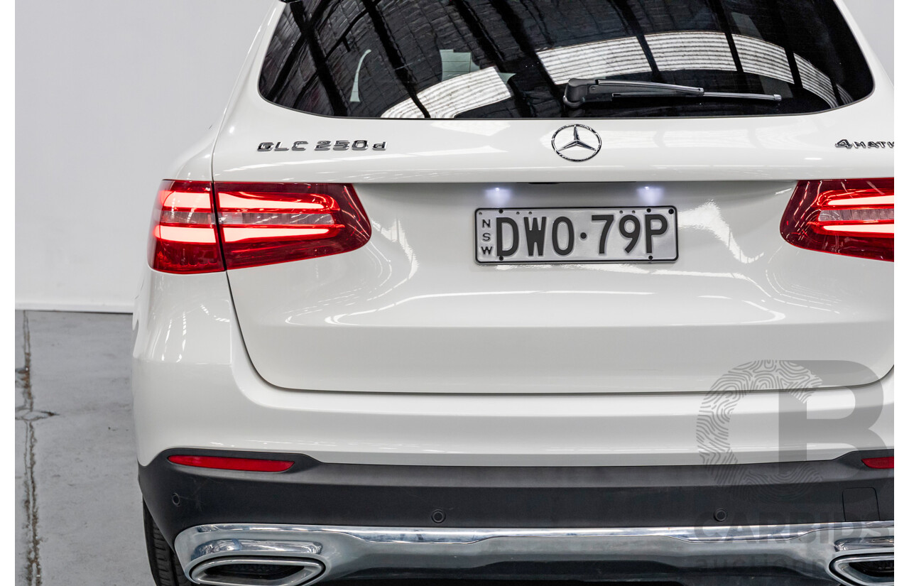 7/2018 Mercedes-Benz GLC 250d 4MATIC (AWD) X253 MY19 4d Wagon Polar White Twin Turbo Diesel 2.1L
