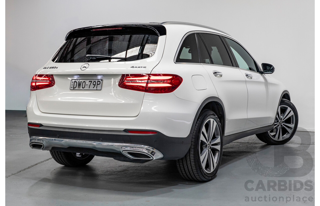 7/2018 Mercedes-Benz GLC 250d 4MATIC (AWD) X253 MY19 4d Wagon Polar White Twin Turbo Diesel 2.1L