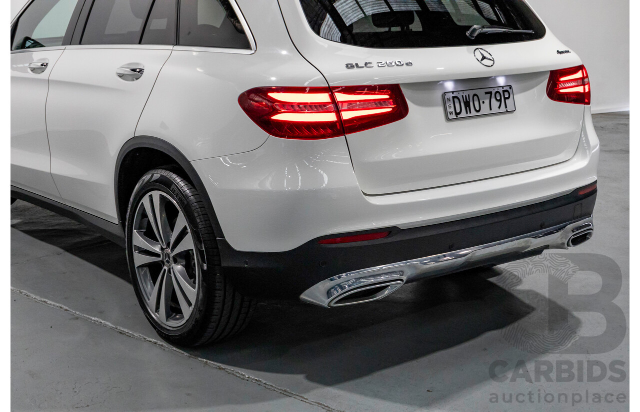 7/2018 Mercedes-Benz GLC 250d 4MATIC (AWD) X253 MY19 4d Wagon Polar White Twin Turbo Diesel 2.1L