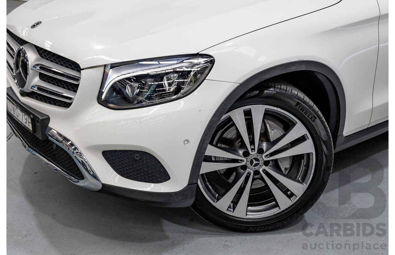7/2018 Mercedes-Benz GLC 250d 4MATIC (AWD) X253 MY19 4d Wagon Polar White Twin Turbo Diesel 2.1L