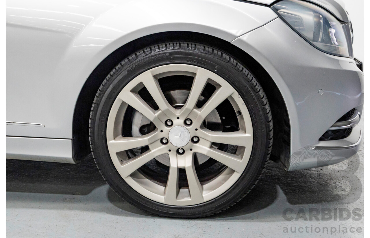 10/2012 Mercedes-Benz C250 Avantgarde W204 MY12 4d Sedan Iridium Silver Metallic Turbo 1.8L