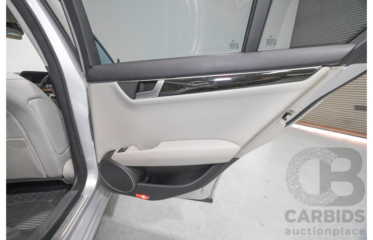 10/2012 Mercedes-Benz C250 Avantgarde W204 MY12 4d Sedan Iridium Silver Metallic Turbo 1.8L