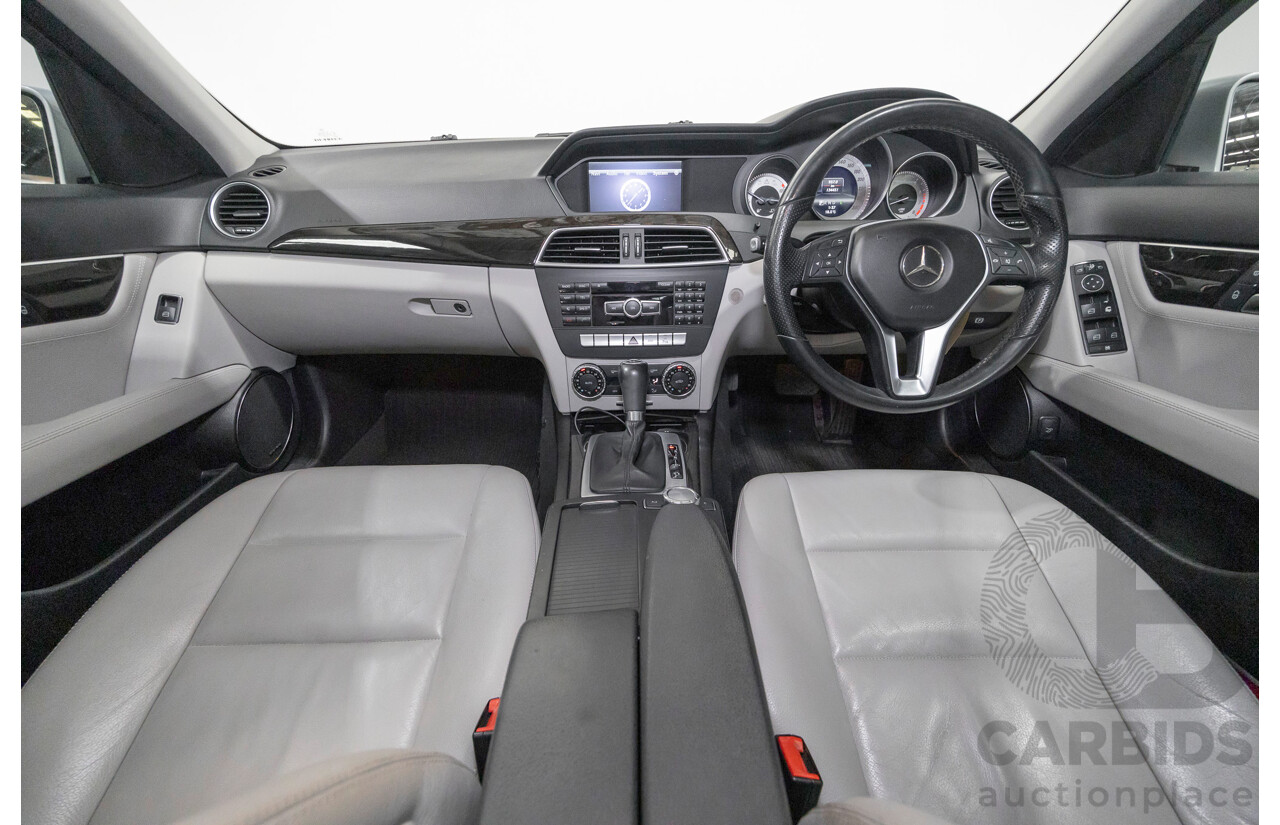 10/2012 Mercedes-Benz C250 Avantgarde W204 MY12 4d Sedan Iridium Silver Metallic Turbo 1.8L