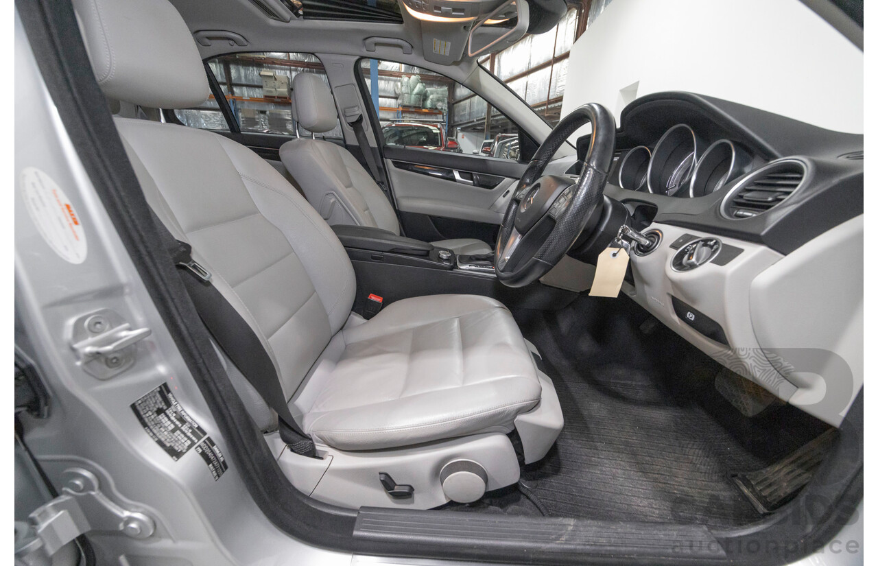 10/2012 Mercedes-Benz C250 Avantgarde W204 MY12 4d Sedan Iridium Silver Metallic Turbo 1.8L