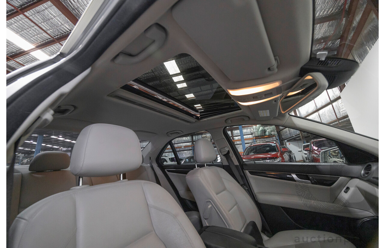 10/2012 Mercedes-Benz C250 Avantgarde W204 MY12 4d Sedan Iridium Silver Metallic Turbo 1.8L