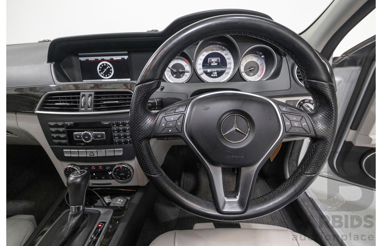 10/2012 Mercedes-Benz C250 Avantgarde W204 MY12 4d Sedan Iridium Silver Metallic Turbo 1.8L
