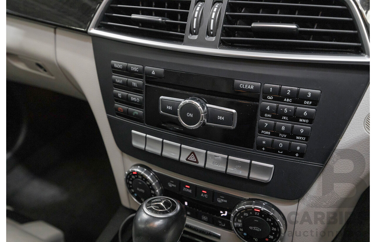 10/2012 Mercedes-Benz C250 Avantgarde W204 MY12 4d Sedan Iridium Silver Metallic Turbo 1.8L