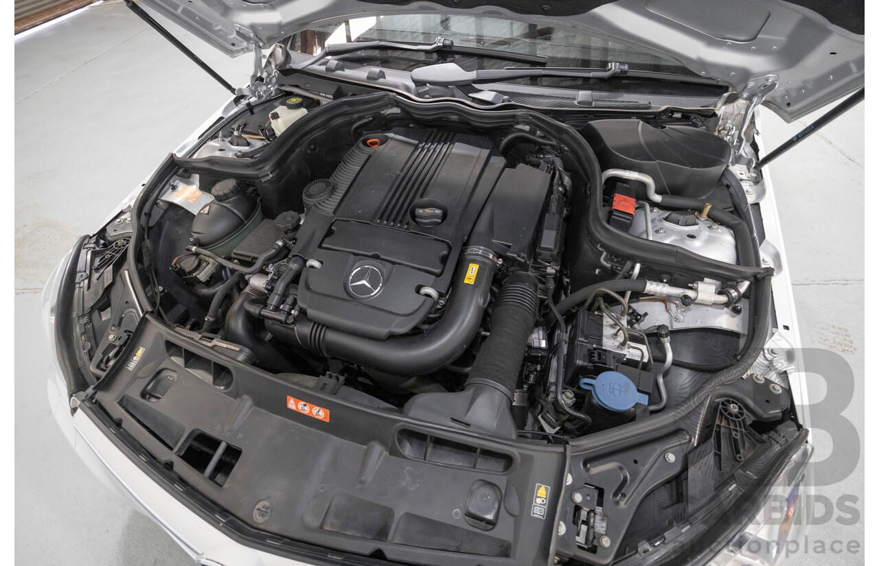 10/2012 Mercedes-Benz C250 Avantgarde W204 MY12 4d Sedan Iridium Silver Metallic Turbo 1.8L