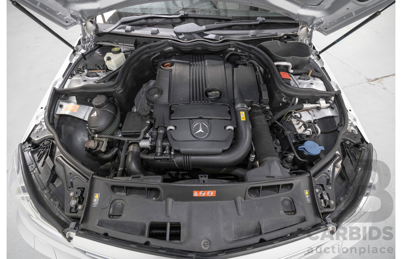 10/2012 Mercedes-Benz C250 Avantgarde W204 MY12 4d Sedan Iridium Silver Metallic Turbo 1.8L
