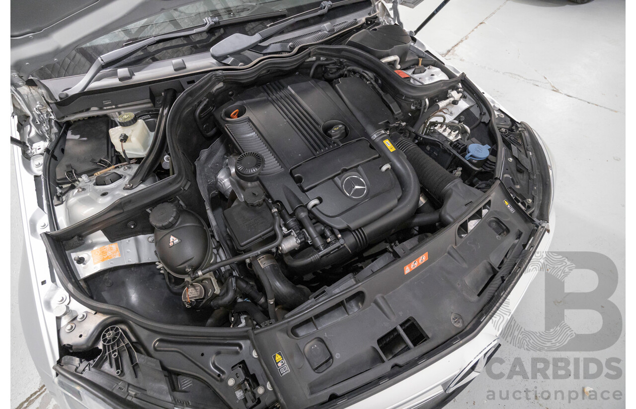 10/2012 Mercedes-Benz C250 Avantgarde W204 MY12 4d Sedan Iridium Silver Metallic Turbo 1.8L