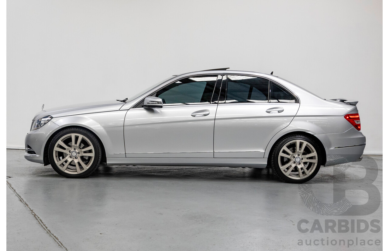 10/2012 Mercedes-Benz C250 Avantgarde W204 MY12 4d Sedan Iridium Silver Metallic Turbo 1.8L