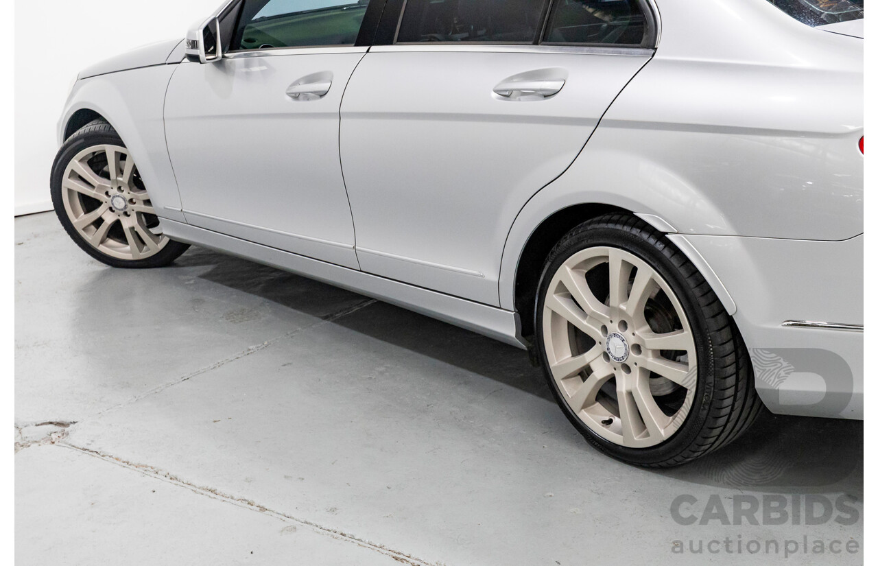 10/2012 Mercedes-Benz C250 Avantgarde W204 MY12 4d Sedan Iridium Silver Metallic Turbo 1.8L
