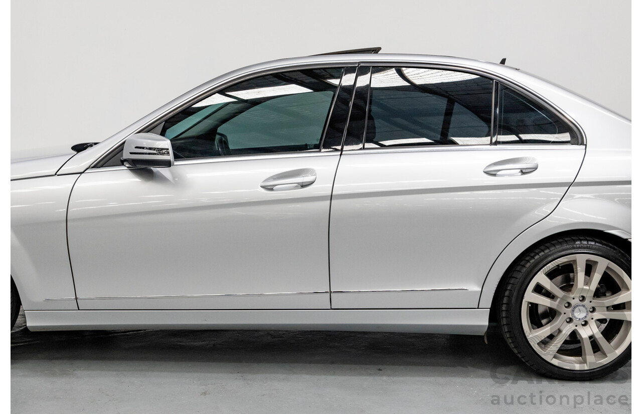10/2012 Mercedes-Benz C250 Avantgarde W204 MY12 4d Sedan Iridium Silver Metallic Turbo 1.8L