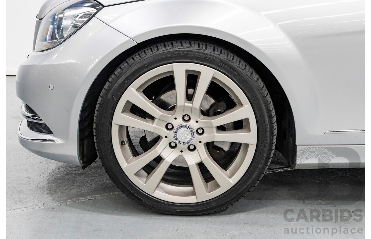 10/2012 Mercedes-Benz C250 Avantgarde W204 MY12 4d Sedan Iridium Silver Metallic Turbo 1.8L