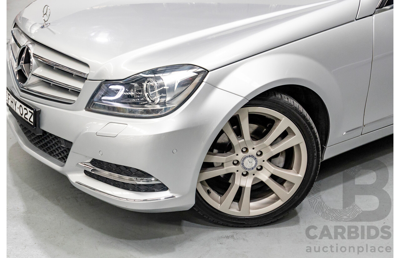 10/2012 Mercedes-Benz C250 Avantgarde W204 MY12 4d Sedan Iridium Silver Metallic Turbo 1.8L