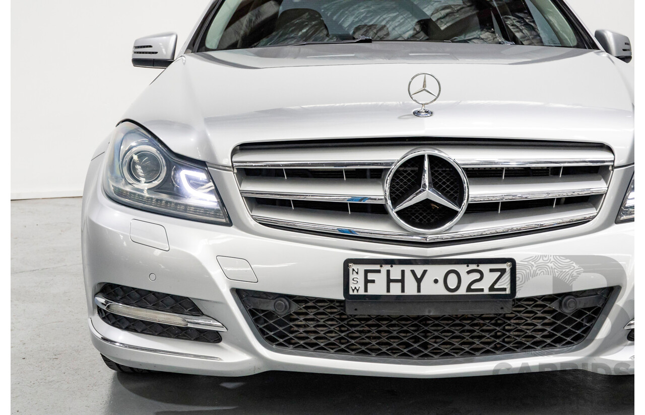 10/2012 Mercedes-Benz C250 Avantgarde W204 MY12 4d Sedan Iridium Silver Metallic Turbo 1.8L