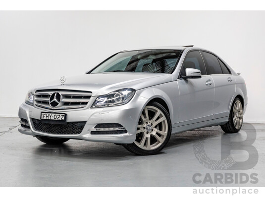 10/2012 Mercedes-Benz C250 Avantgarde W204 MY12 4d Sedan Iridium Silver Metallic Turbo 1.8L