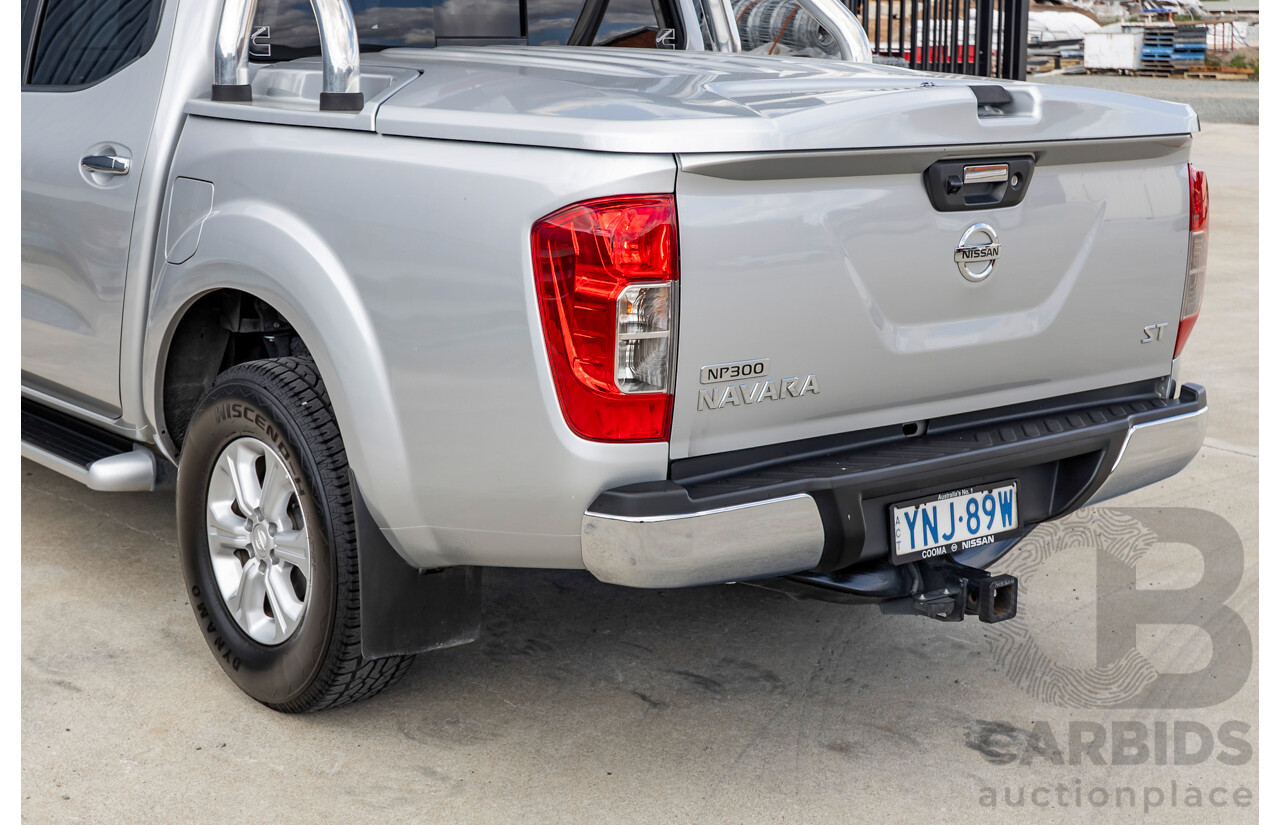 8/2016 Nissan Navara ST (4x4) NP300 D23 Dual Cab Utility Brilliant Silver Metallic Twin Turbo Diesel 2.3L
