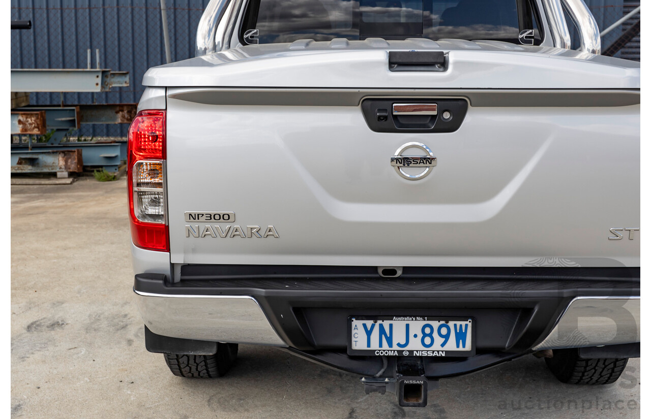 8/2016 Nissan Navara ST (4x4) NP300 D23 Dual Cab Utility Brilliant Silver Metallic Twin Turbo Diesel 2.3L
