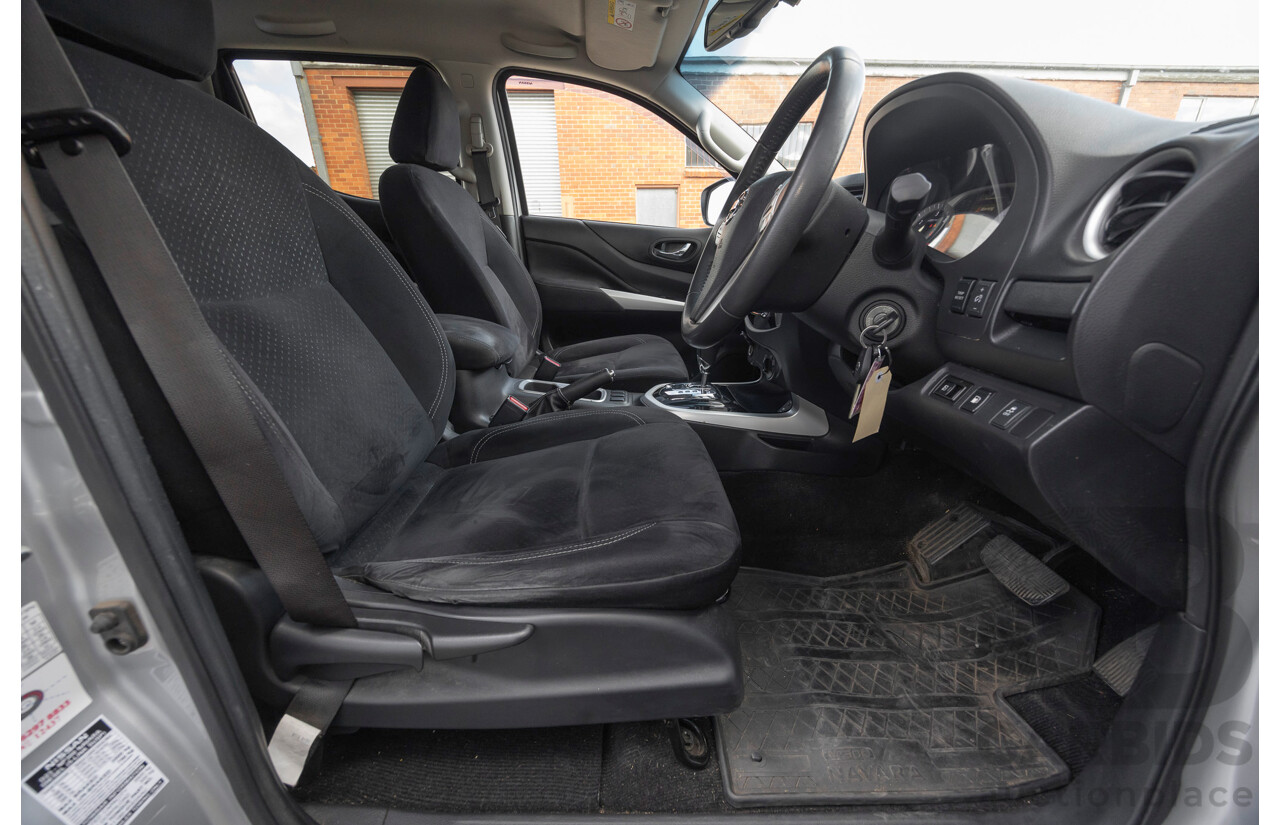 8/2016 Nissan Navara ST (4x4) NP300 D23 Dual Cab Utility Brilliant Silver Metallic Twin Turbo Diesel 2.3L