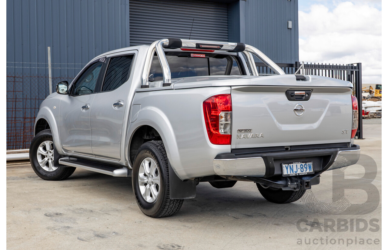 8/2016 Nissan Navara ST (4x4) NP300 D23 Dual Cab Utility Brilliant Silver Metallic Twin Turbo Diesel 2.3L