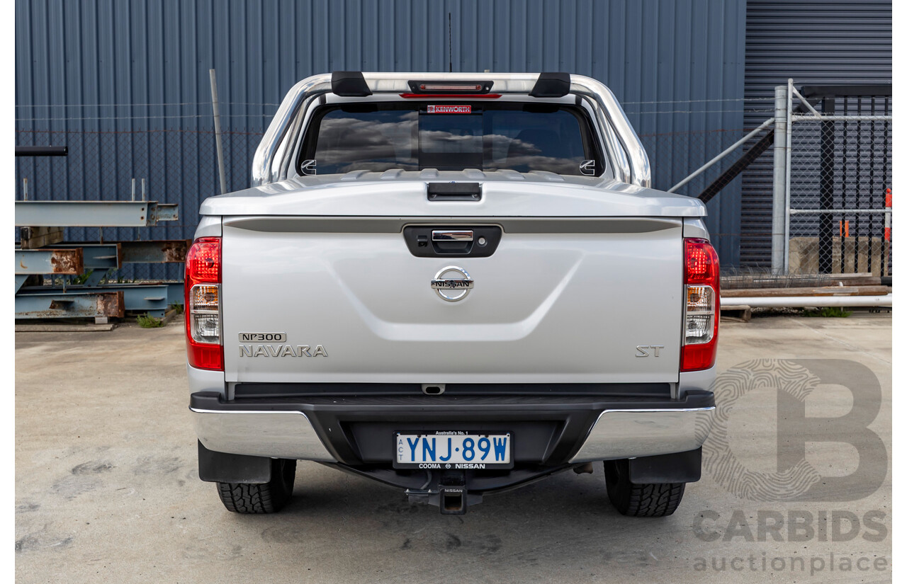 8/2016 Nissan Navara ST (4x4) NP300 D23 Dual Cab Utility Brilliant Silver Metallic Twin Turbo Diesel 2.3L